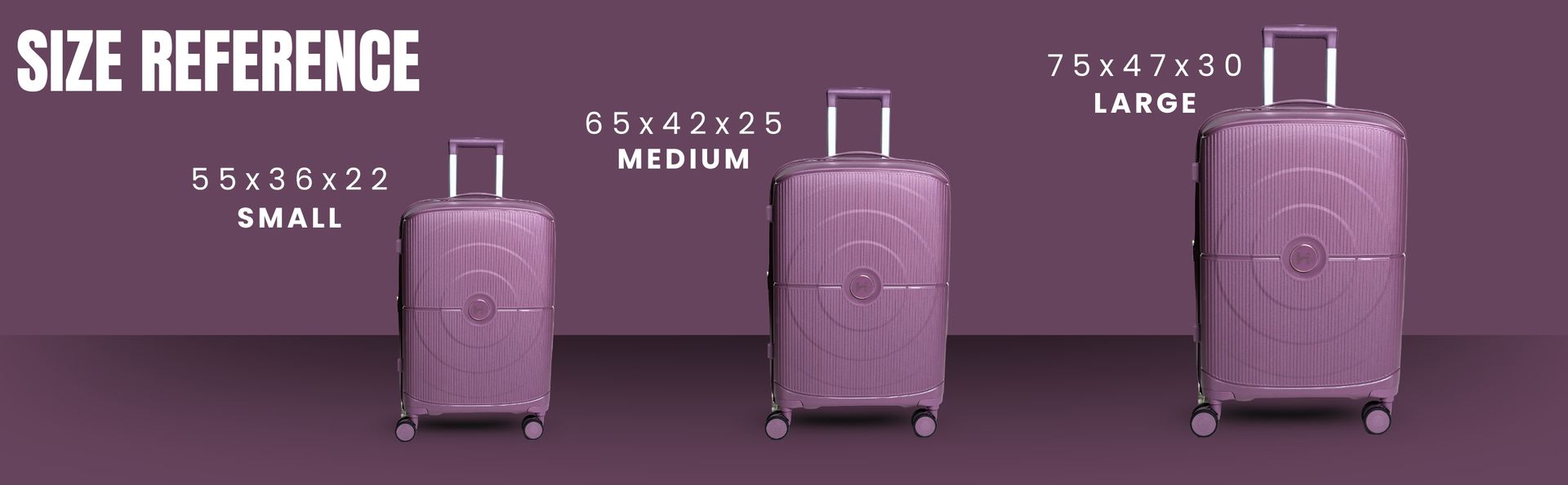 Hoffera Capitol Luggage Bag set of 3 Small, Medium, Large