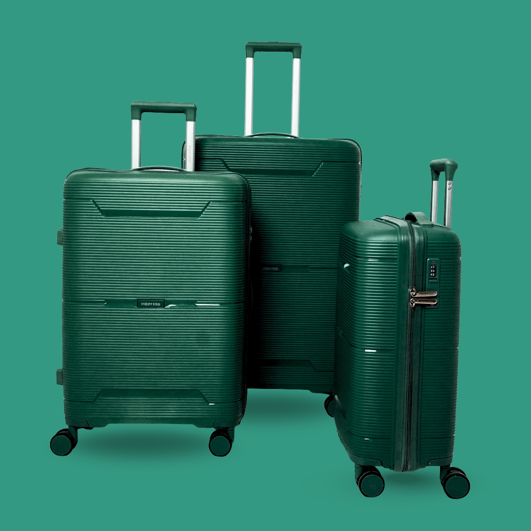 Deep Green Hoffera Niagara Trolley Set of 3