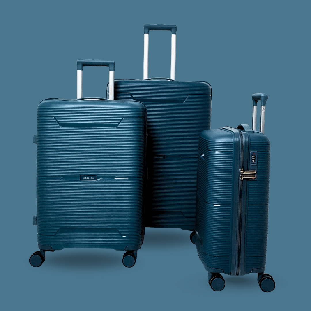 Deep Blue Hoffera Niagara Trolley Set of 3